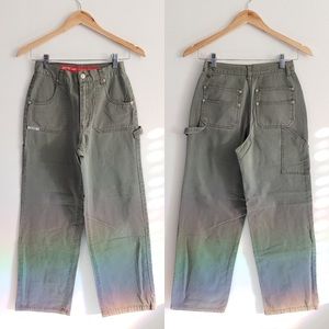 Vintage Revolt green carpenter pants
